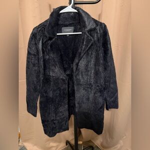 Liverpool black open sweater coat new size medium